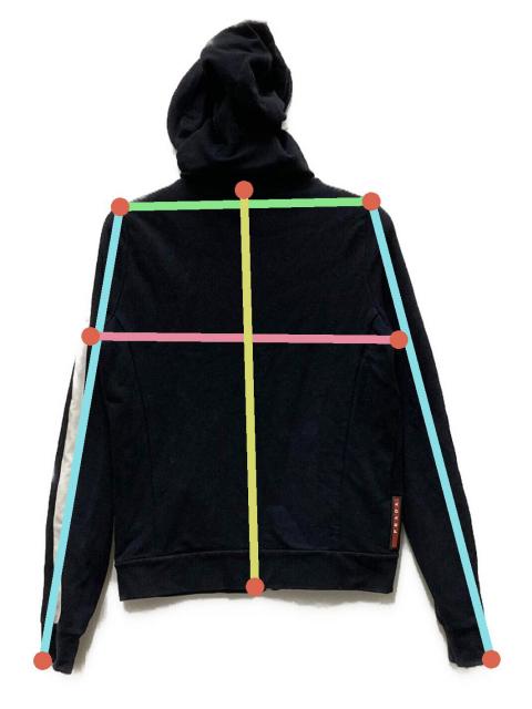 PRADA - 【PRADA】サイドライン ジップ パーカー 中古・古着通販】PRADA (プラダ) サイドラインジップパーカー ネイビー