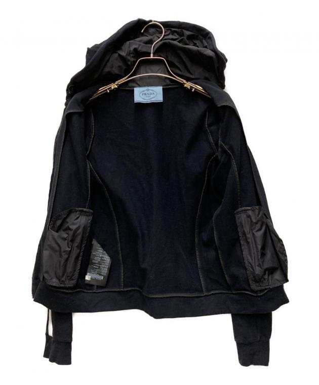 中古・古着通販】PRADA (プラダ) サイドラインジップパーカー ネイビー