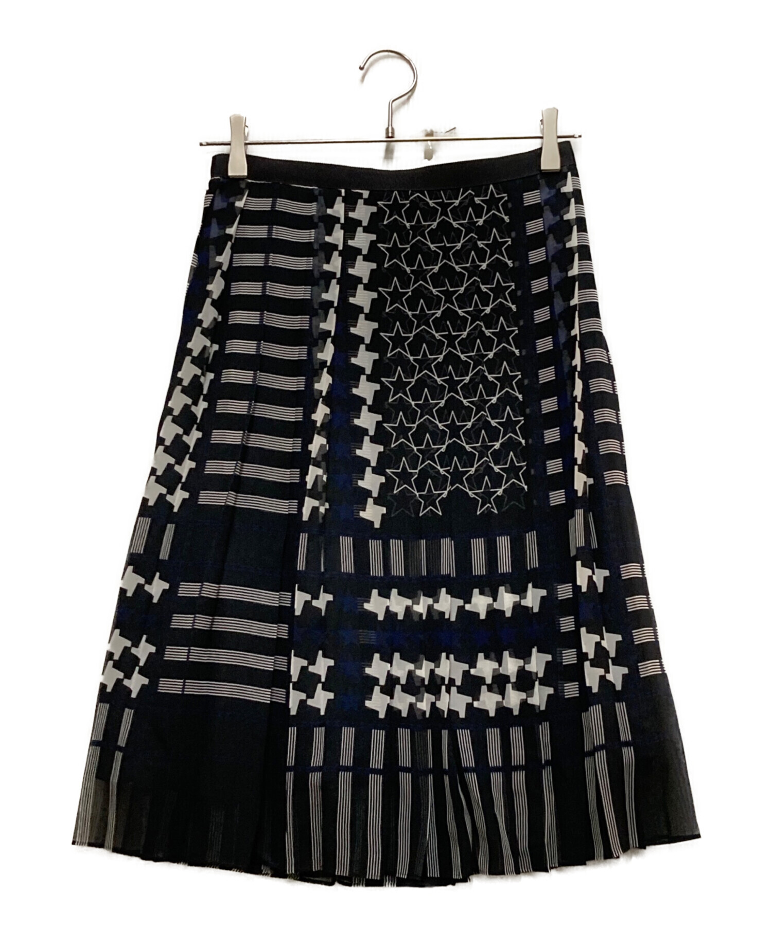 中古・古着通販】sacai (サカイ) ラップスカート ネイビー サイズ:1