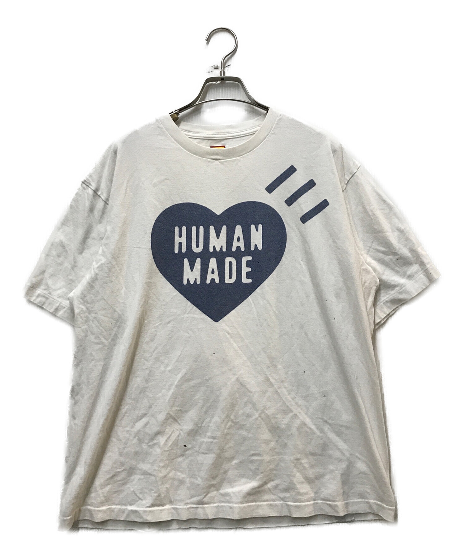 K*読様 希少　HUMAN MADE XL Tシャツ ホワイト 中古・古着通販】HUMAN MADE (ヒューマンメイド) ハートロゴTシャツ