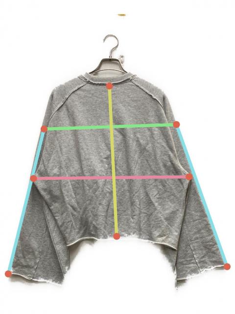中古・古着通販】Ameri (アメリ) EYELET ARRANGEMENT SWEAT TOP グレー