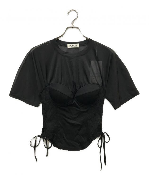 【値下げ可】POOLDE CLOUD TEE Tシャツ　新品 中古・古着通販】POOLDE (プールデ) CLOUD TEE ブラック サイズ:FREE