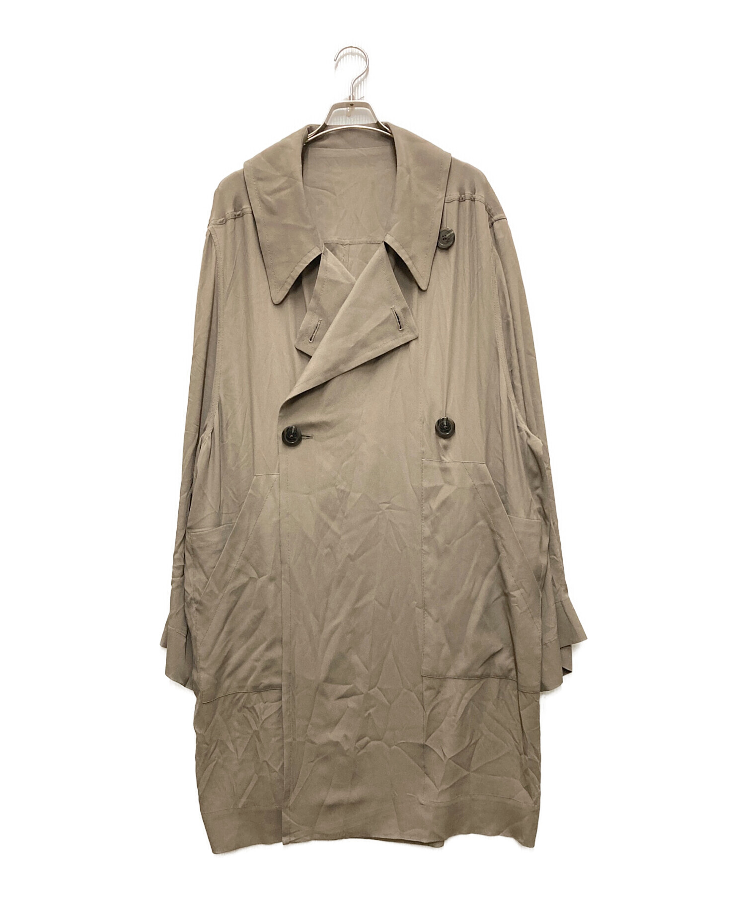 中古・古着通販】RICK OWENS (リックオウエンス) シルク混トレンチ