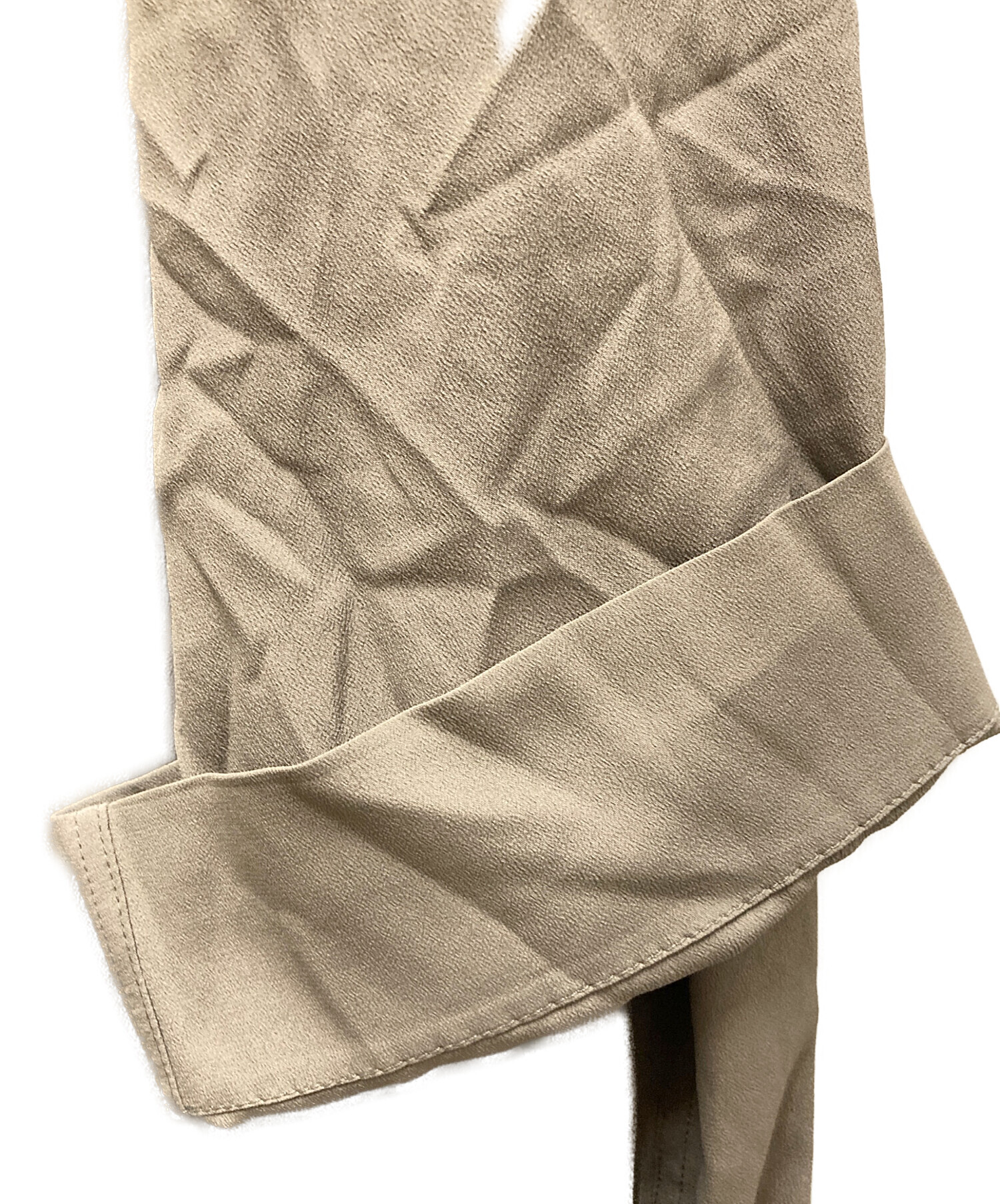 RickOwens シルク混大判ストール ベージュ リックオウエンス 中古・古着通販】RICK OWENS (リックオウエンス) シルク混トレンチ