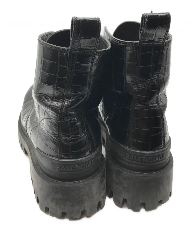 中古・古着通販】BALENCIAGA (バレンシアガ) STRIKE LACE-UP BOOTS