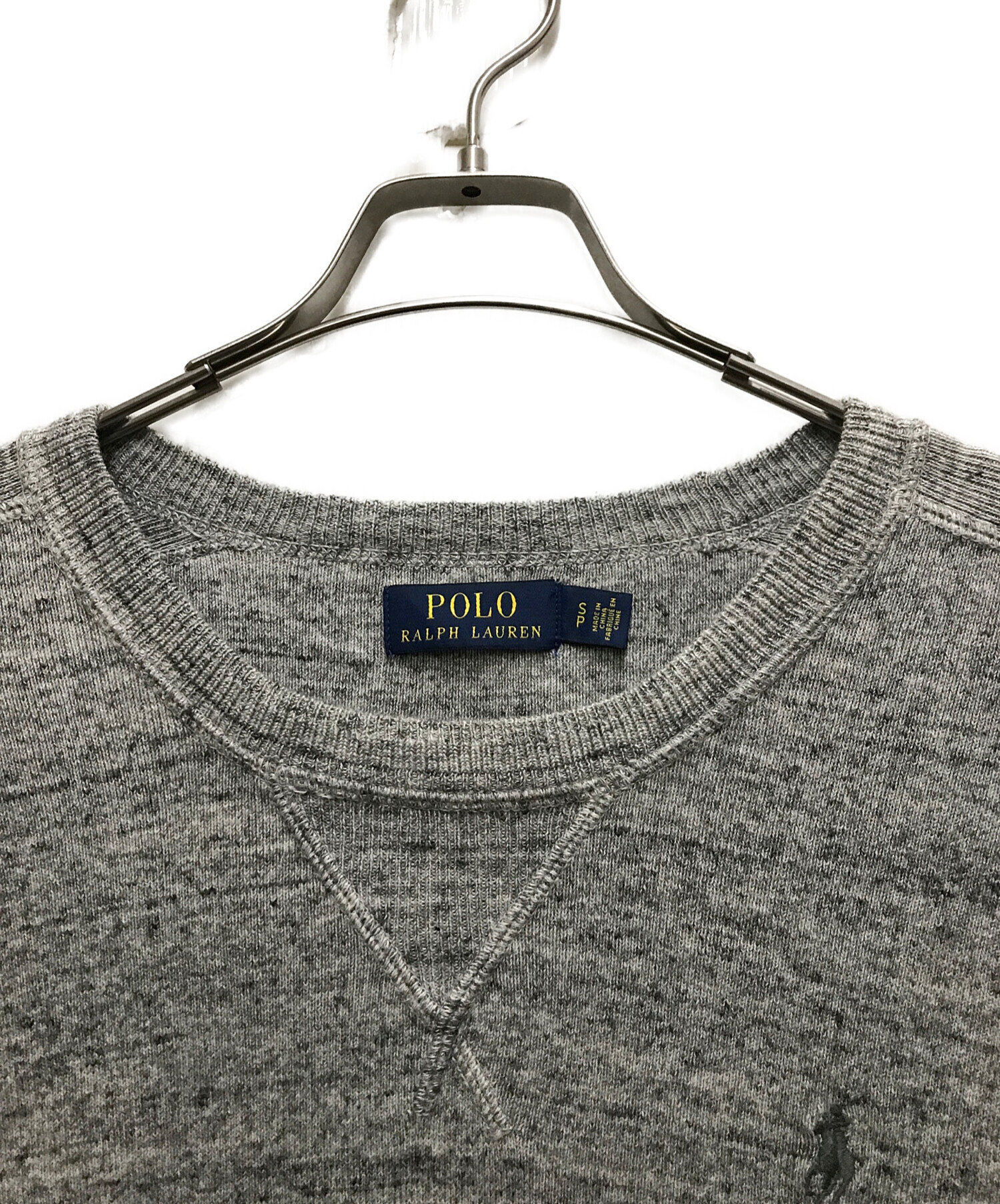 中古・古着通販】POLO RALPH LAUREN (ポロ・ラルフローレン) 霜降り V