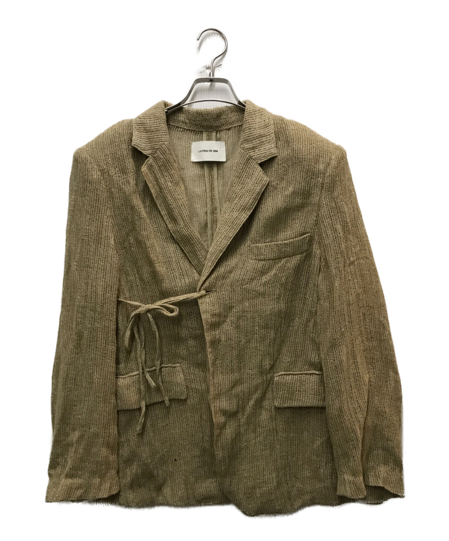 la peau de gem ドライメッシュテーラードジャケット　完売色 中古・古着通販】la peau de gem (ラポドゥジェム) dry mesh jacket