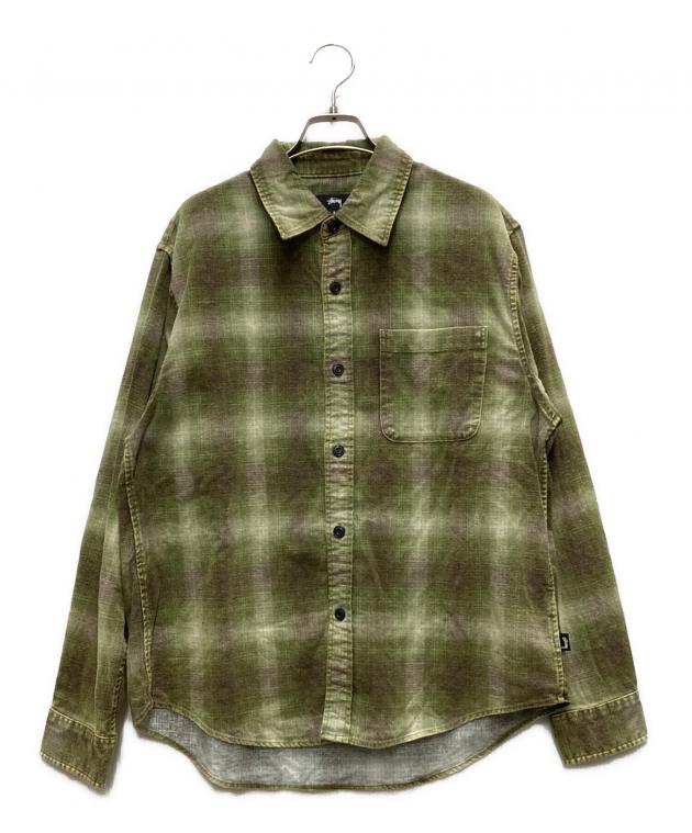 中古・古着通販】stussy (ステューシー) Rocco Plaid Shirt グリーン