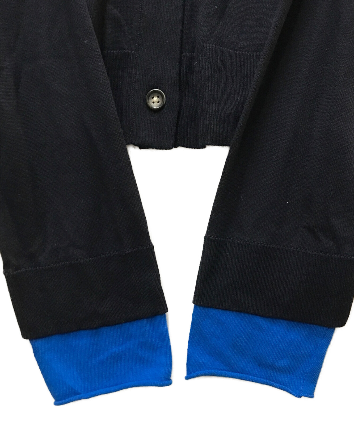 中古・古着通販】ENFOLD (エンフォルド) LAYERED CARDIGAN ネイビー