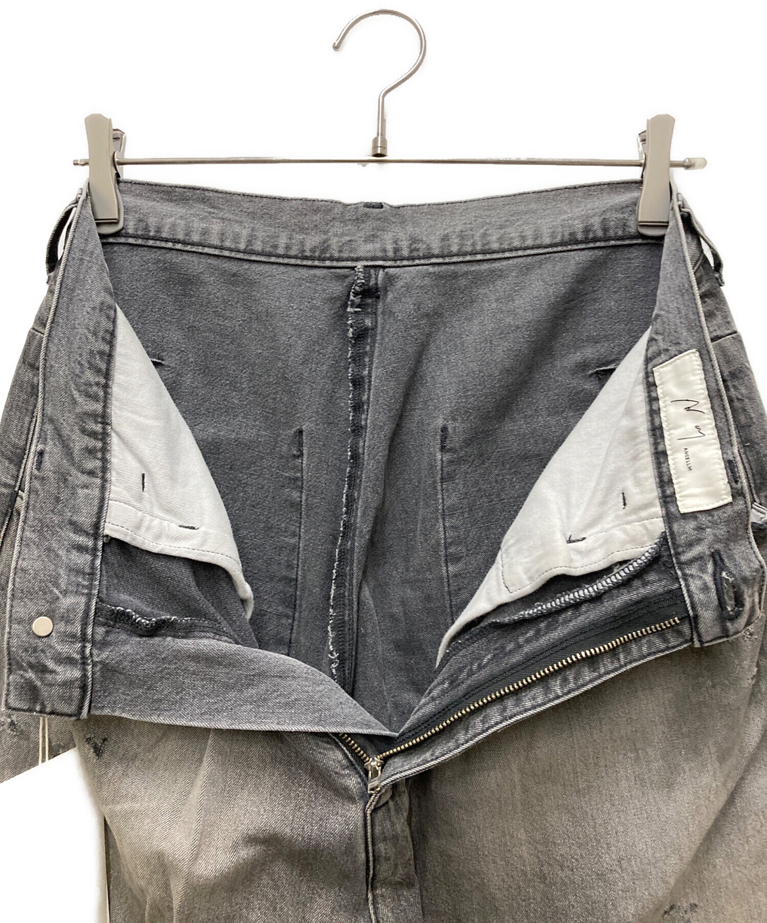 中古・古着通販】ANCELLM (アンセルム) DENIM WIDE SLACKS デニム