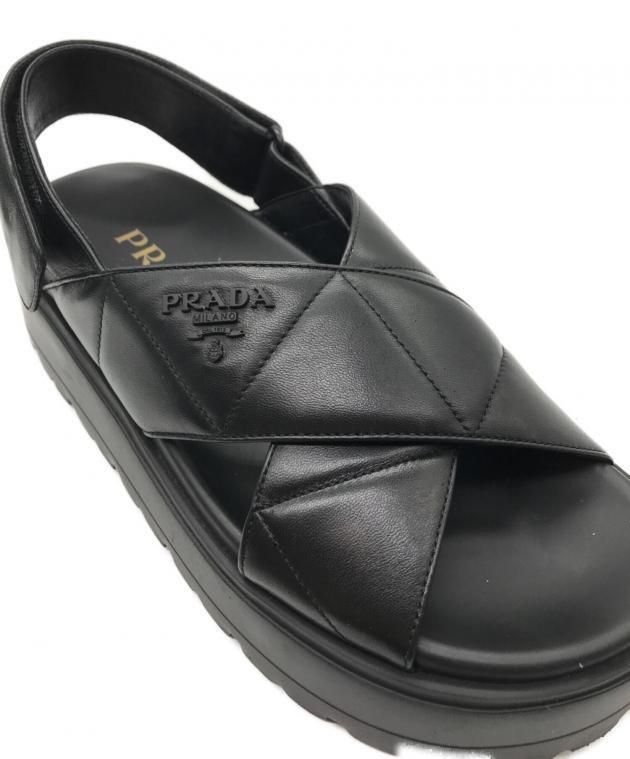中古・古着通販】PRADA (プラダ) CALZATURE DONNA サンダル ブラック