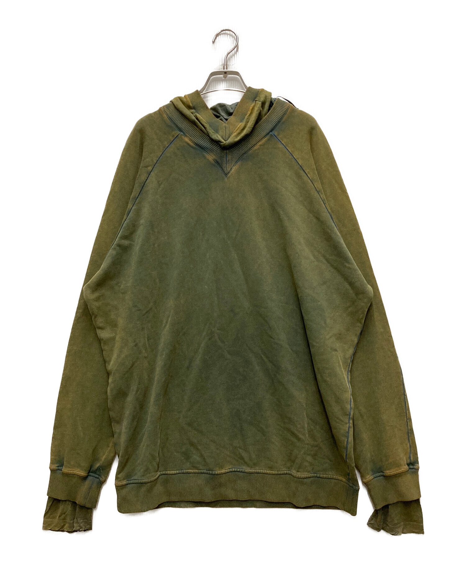 ワイプロジェクト Y/project インナー　ジャージ　緑　19FW 中古・古着通販】Y/project (ワイ プロジェクト) レイヤードスウェット