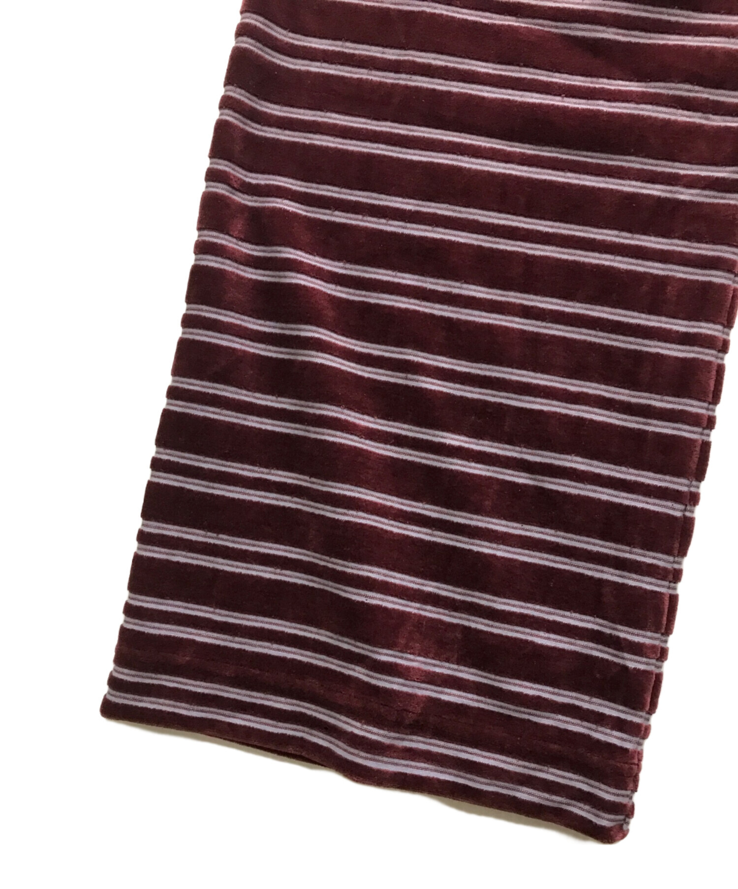 中古・古着通販】PHEENY (フィーニー) Velvet border wide pants バー