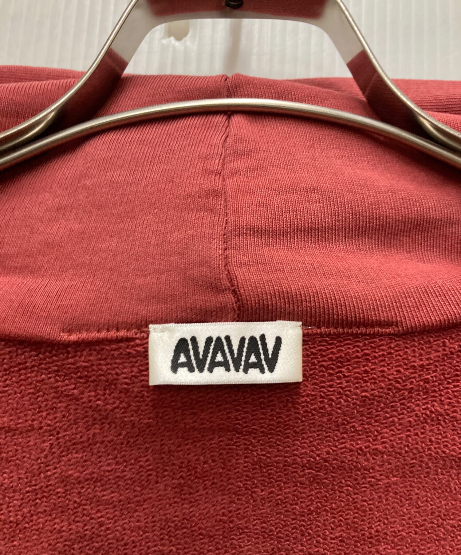 中古・古着通販】AVAVAV (アヴァヴァヴ) カットアウトパーカー レッド
