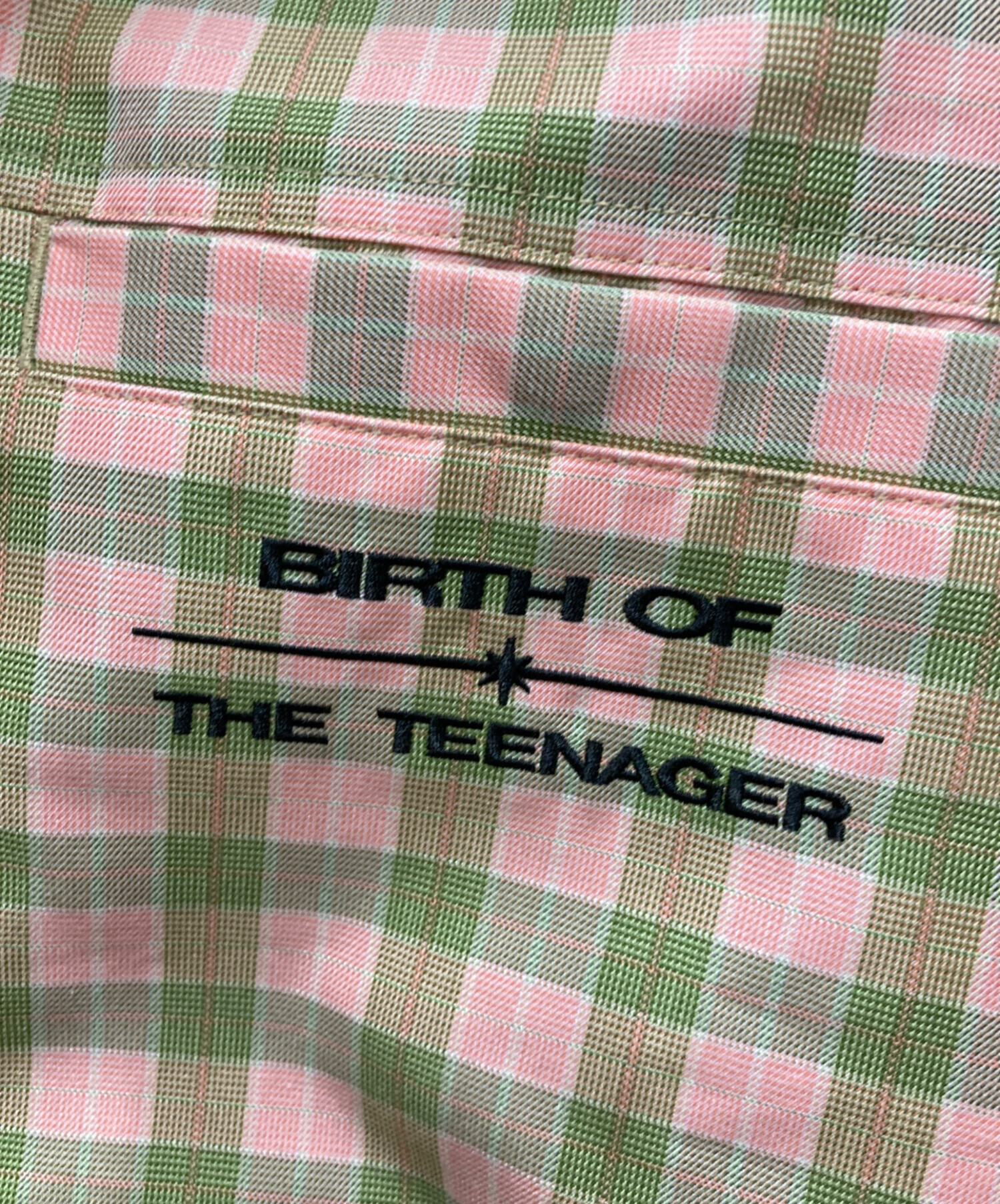 中古・古着通販】BoTT (ボット) Plaid Work Jacket グリーン×ピンク 