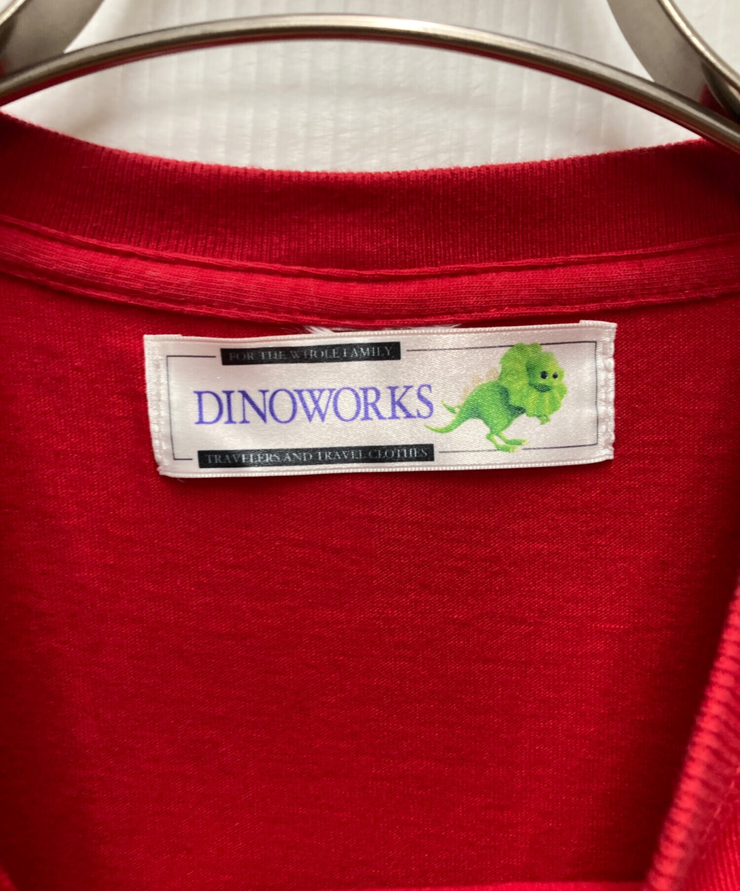 中古・古着通販】Dinoworks (ディノワークス) 半袖Tシャツ レッド 