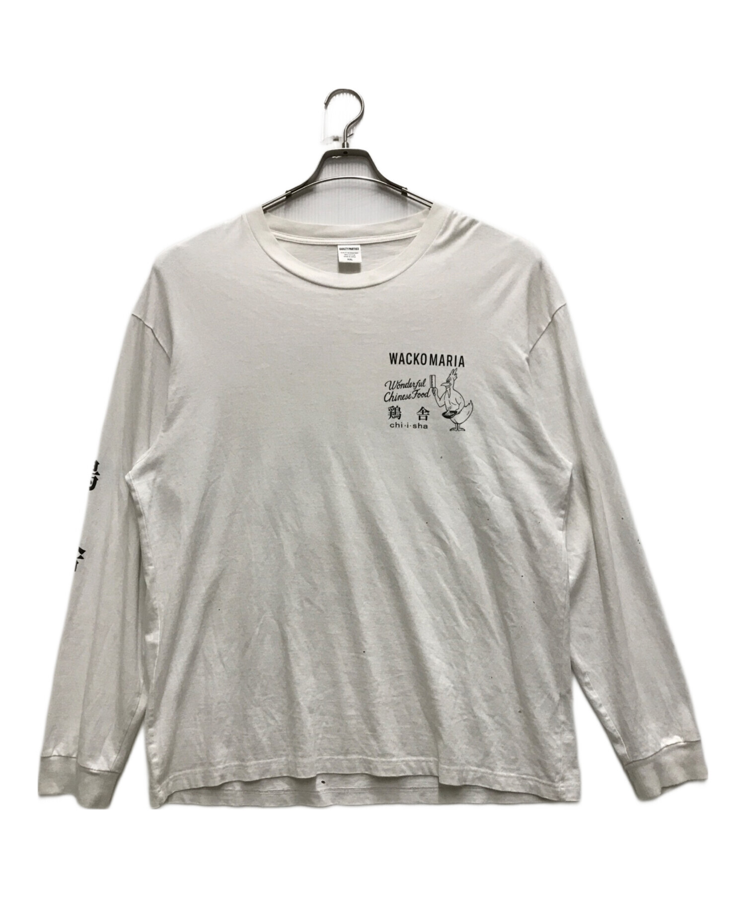 ハ*ル様 WACKO MARIA 長袖Tシャツ 中古・古着通販】WACKO MARIA (ワコマリア) 鶏舎長袖Tシャツ ホワイト