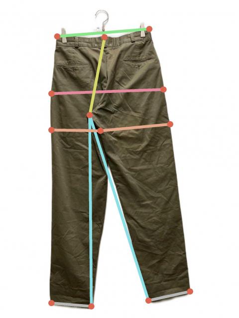 STONE  パンツ（その他） S カーキx茶(総柄) 【古着】【中古】 中古・古着通販】STONE ISLAND (ストーンアイランド) 90'S タック