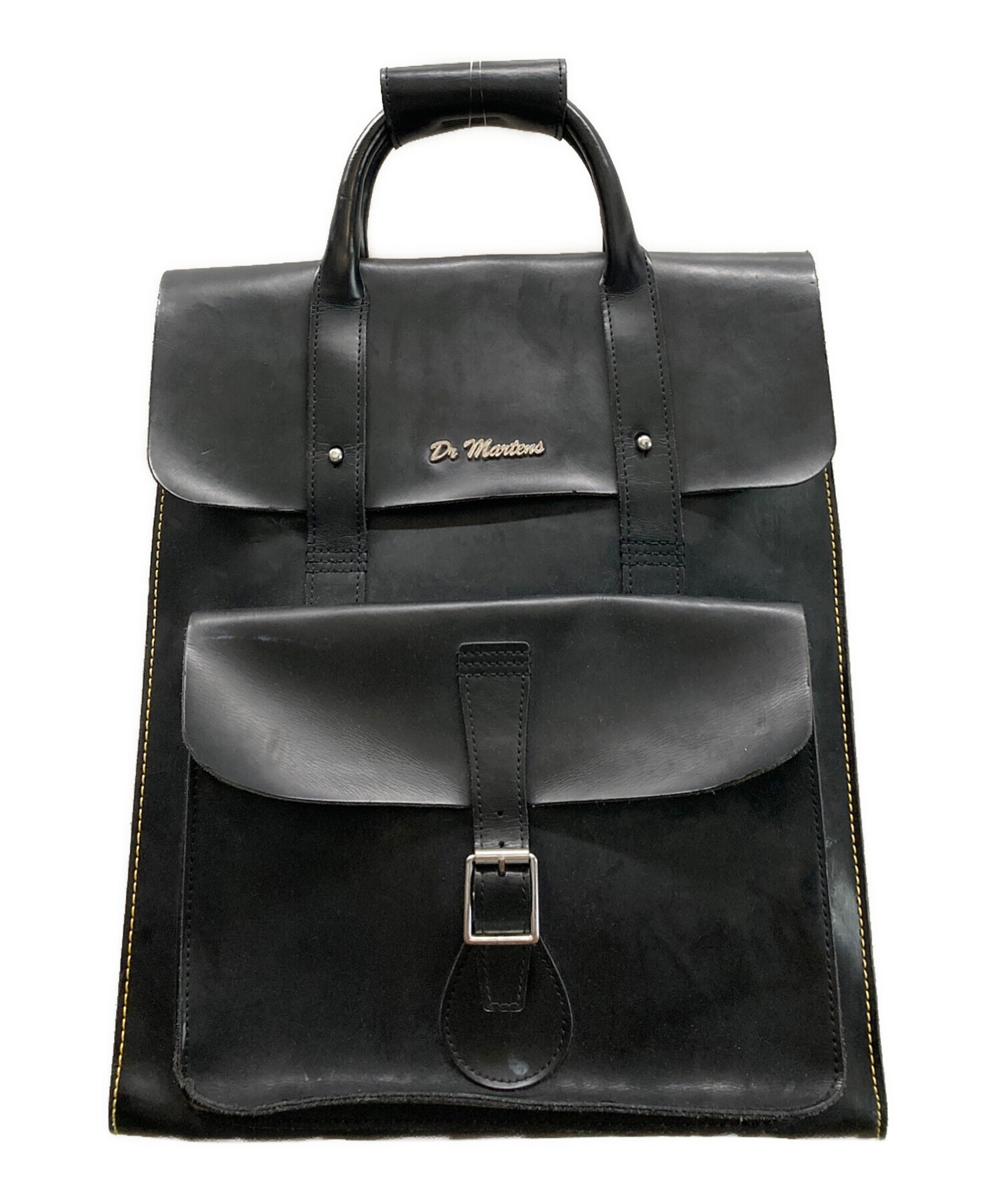 【美品】Dr. Martens 黒 レザーバックパック 中古・古着通販】Dr.Martens (ドクターマーチン) レザーバックパック
