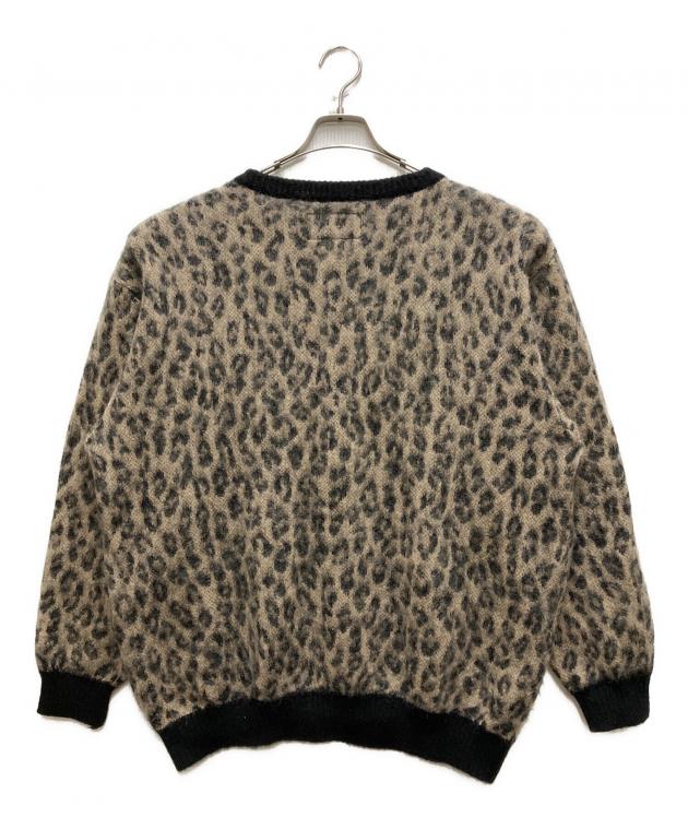 トップス WACKO MARIA Leopard Mohair Crew Sweater 中古・古着通販】WACKO MARIA (ワコマリア) Leopard Mohair Crew