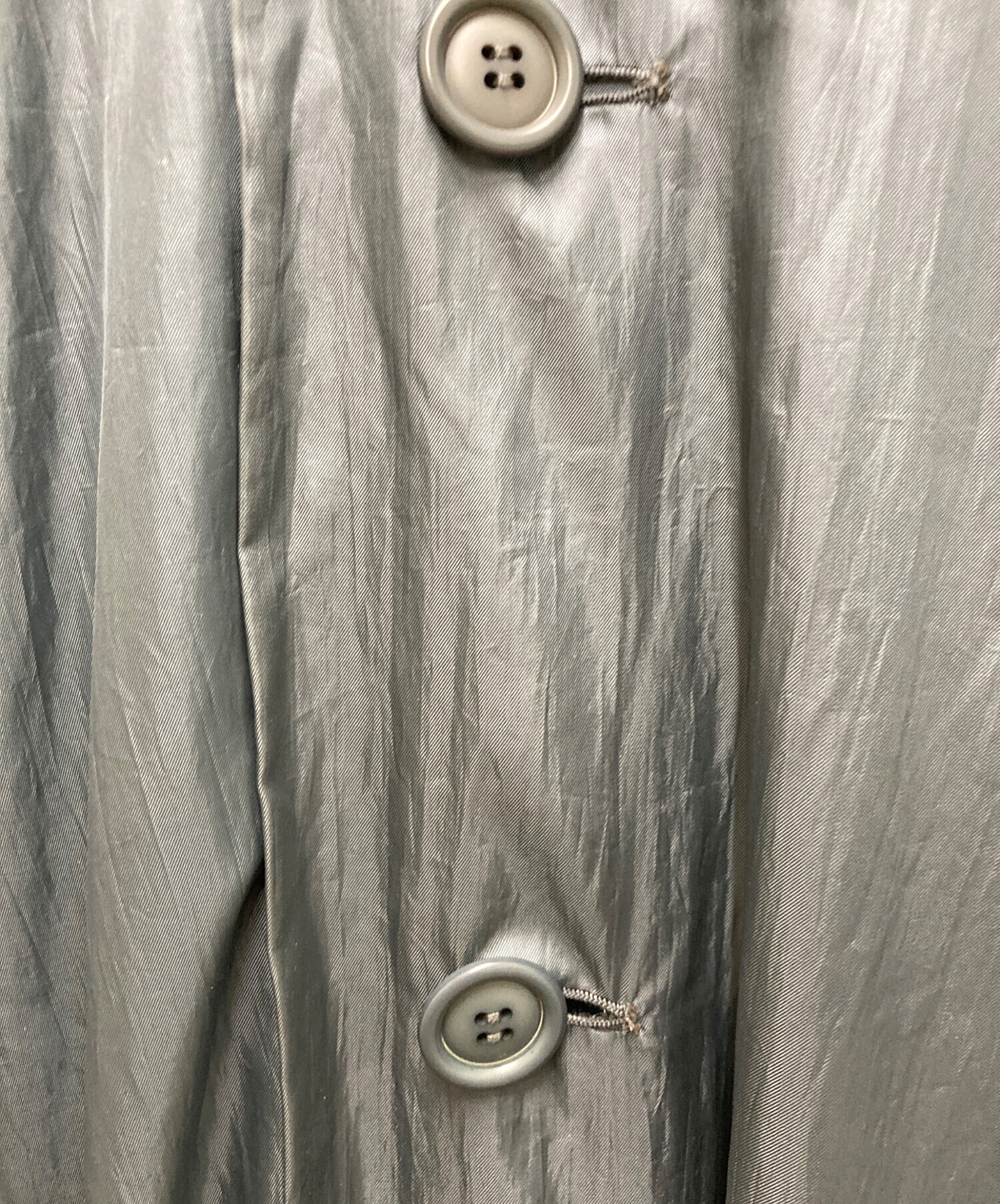 中古・古着通販】ISSEY MIYAKE (イッセイミヤケ) 90s WIND COAT ブルー