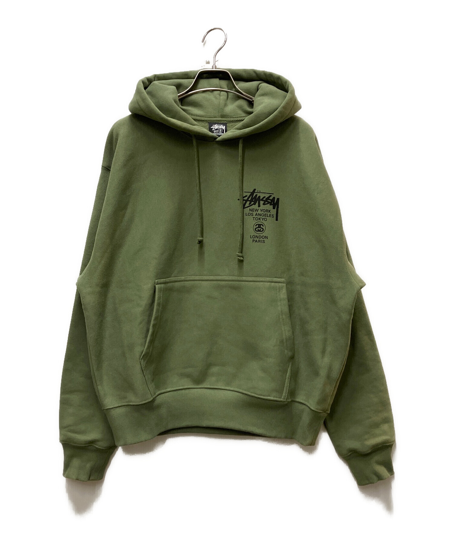 中古・古着通販】stussy (ステューシー) World Tour Hoodie カーキ