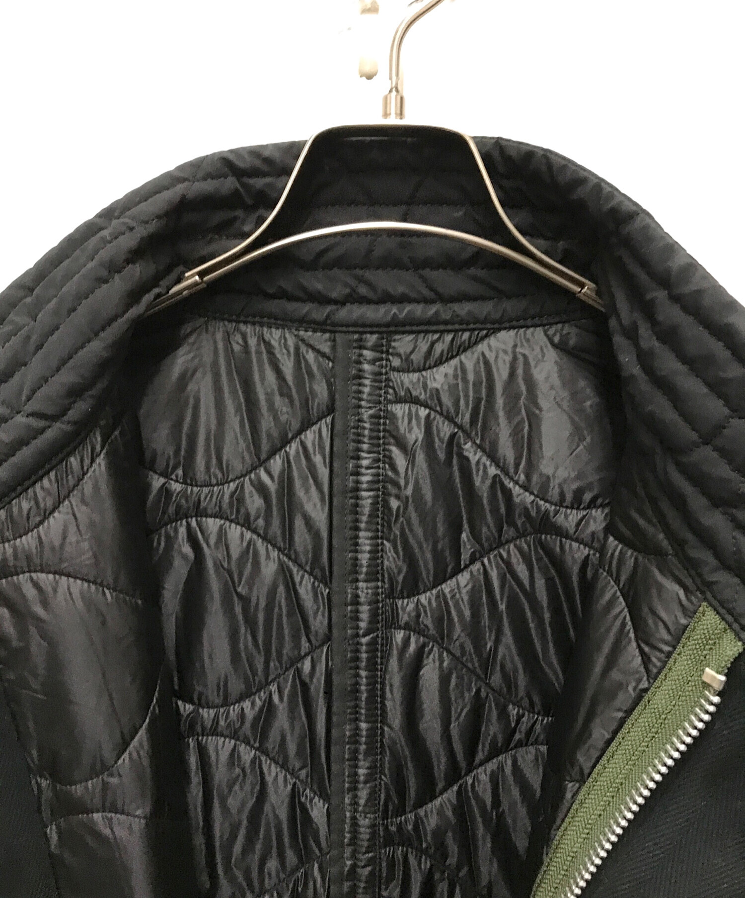 中古・古着通販】sacai (サカイ) 22AW Quilted Coat ブラック サイズ:3