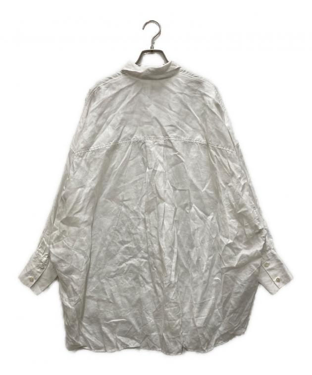 中古・古着通販】SACRA (サクラ) ZEPHYR LINEN CLOTH SHIRT ホワイト