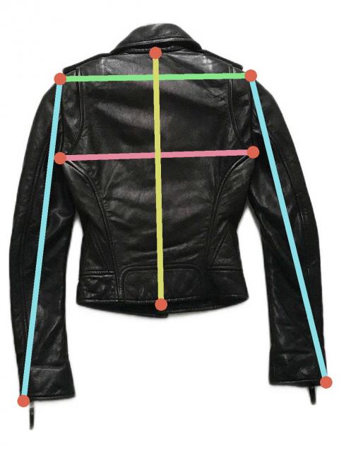 中古・古着通販】BALENCIAGA (バレンシアガ) レザーダブルライダース