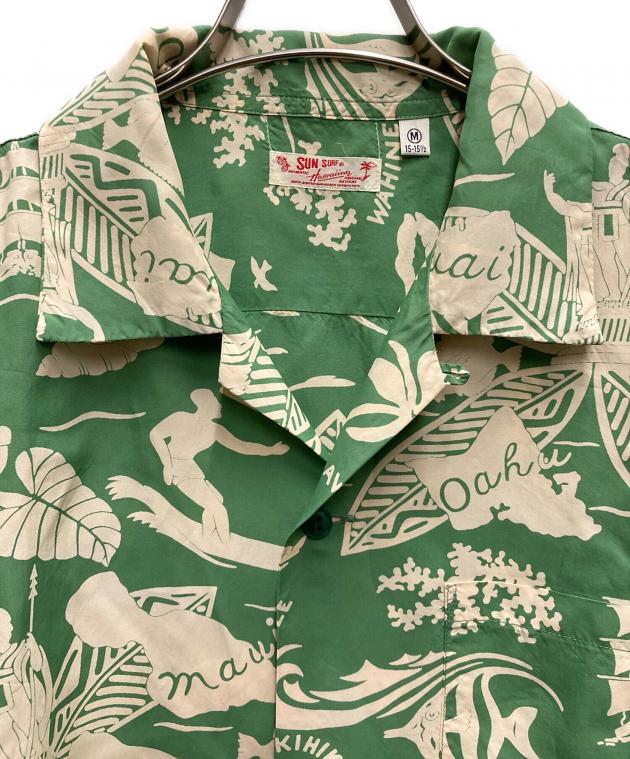 中古・古着通販】Sun Surf (サンサーフ) アロハシャツ グリーン サイズ