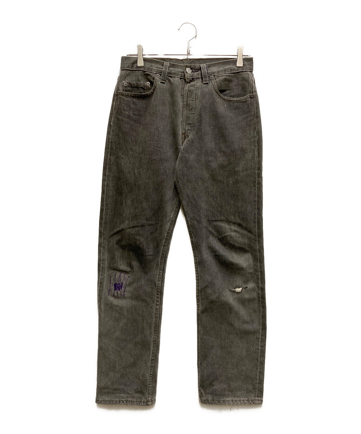 中古・古着通販】LEVI'S (リーバイス) 90`s先染めブラックデニムパンツ