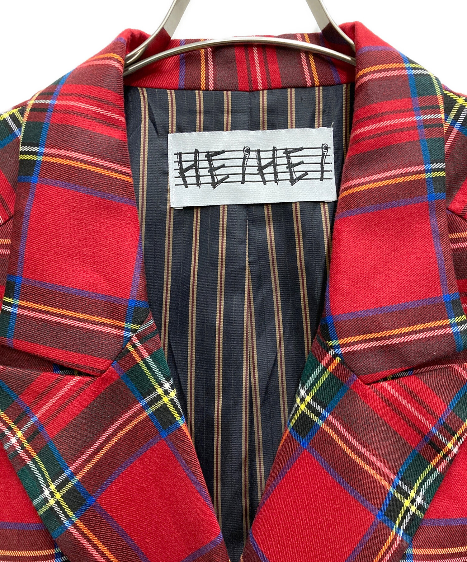 中古・古着通販】HEIHEI (ヘイヘイ) タータンチェックダブルコート