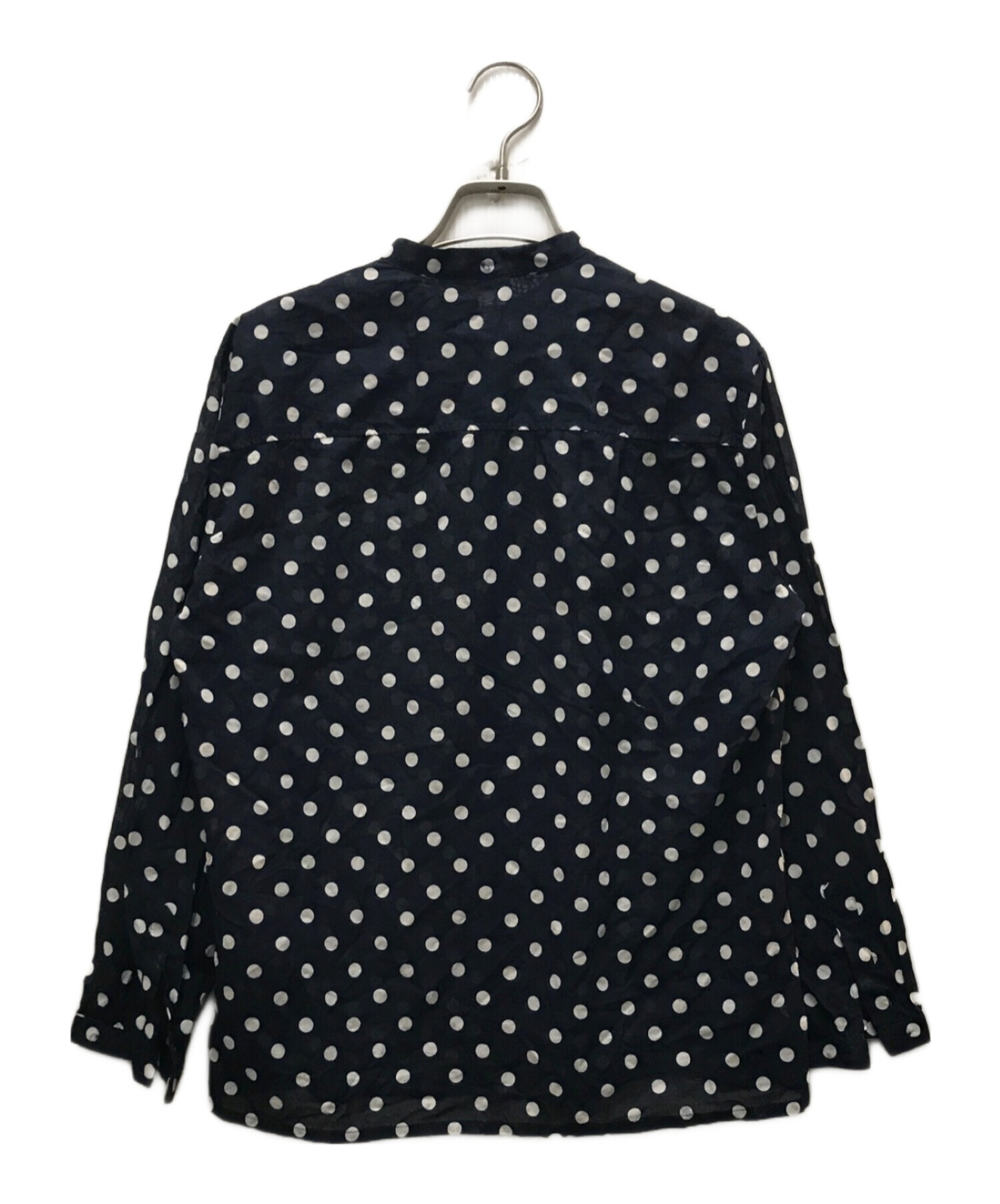 CELINE スタンドカラーシャツ 中古・古着通販】CELINE (セリーヌ) スタンドカラードットシャツ