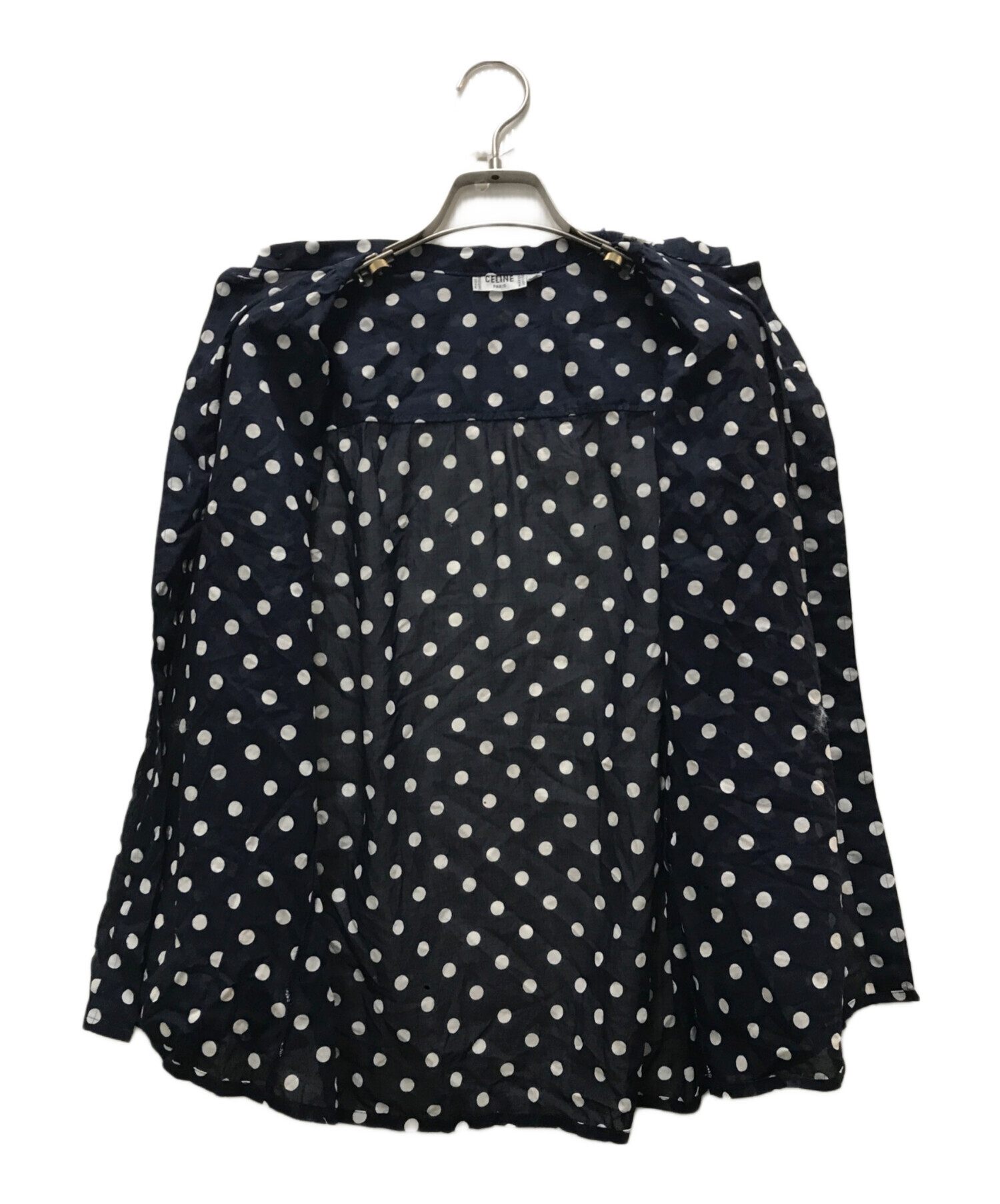 中古・古着通販】CELINE (セリーヌ) スタンドカラードットシャツ