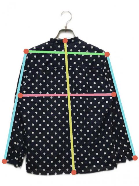 中古・古着通販】CELINE (セリーヌ) スタンドカラードットシャツ