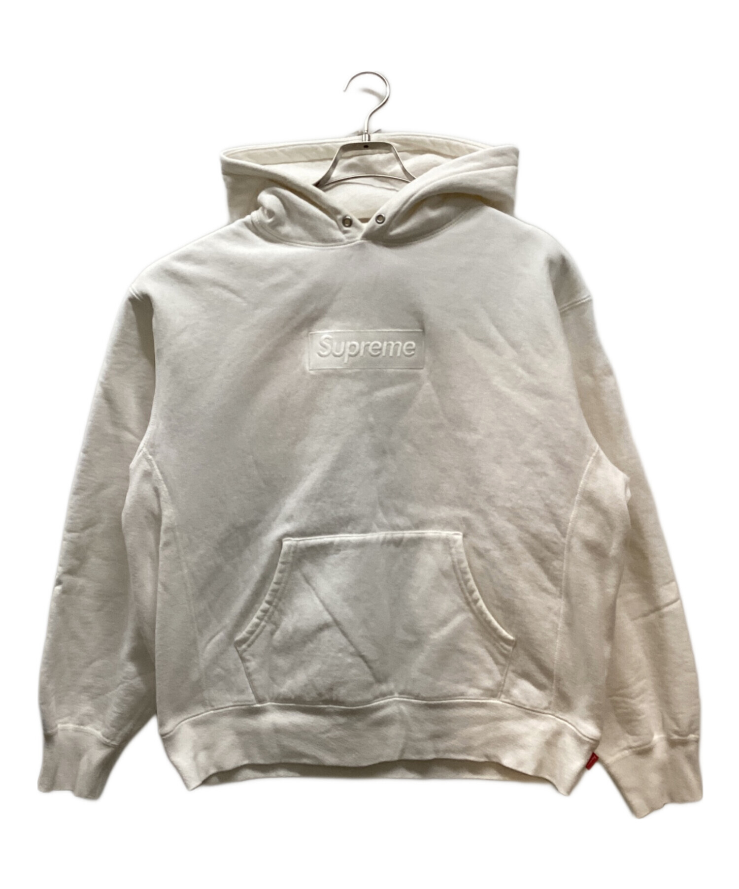 売り尽くし。Supreme アイボリー パーカー 中古・古着通販】Supreme (シュプリーム) Box Logo Hooded Sweatshirt