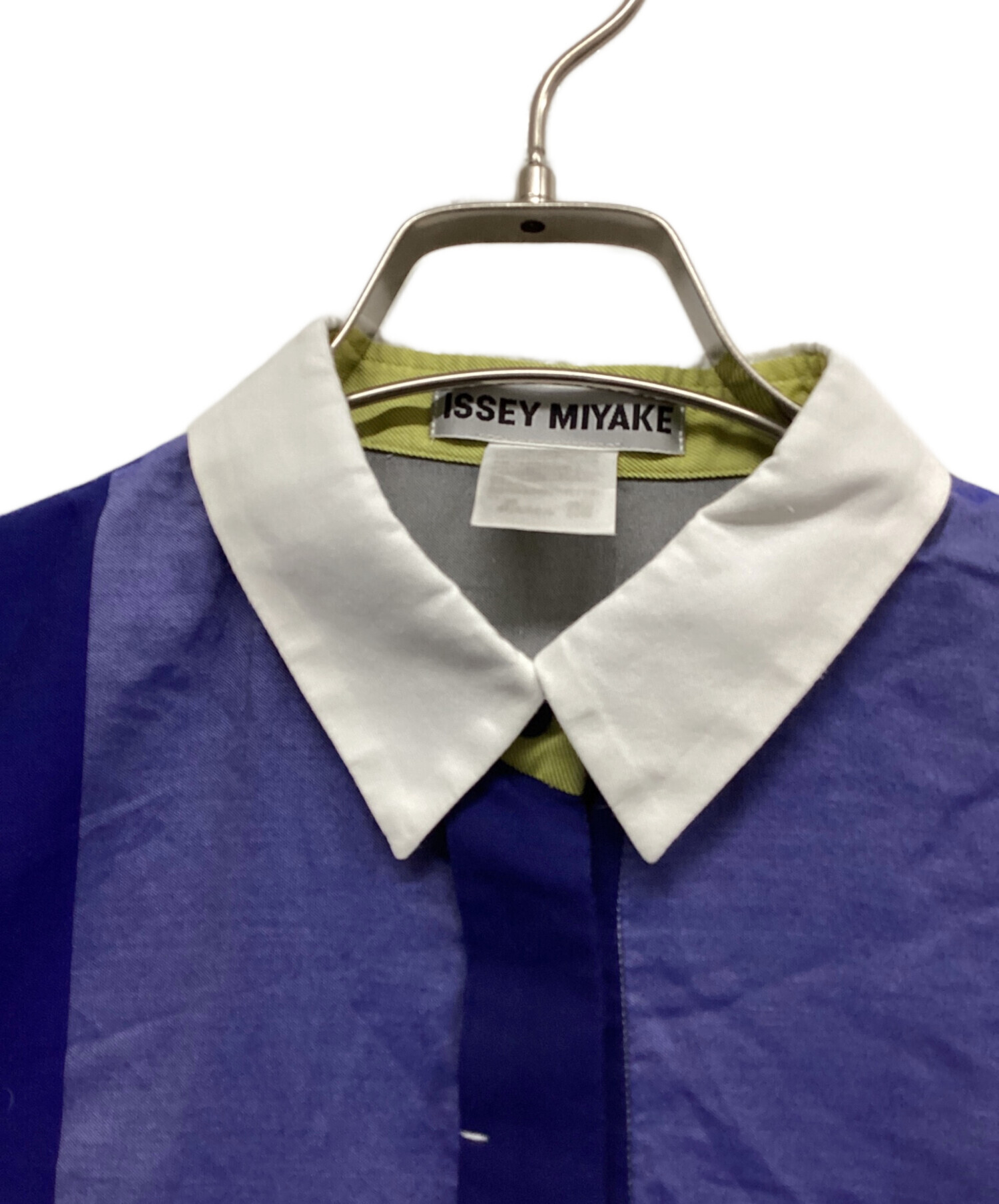 中古・古着通販】ISSEY MIYAKE (イッセイミヤケ) バイカラー L/Sシャツ
