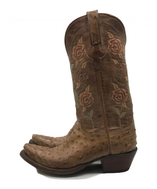 中古・古着通販】LUCCHESE (ルケーシー) オーストリッチ 花刺繍