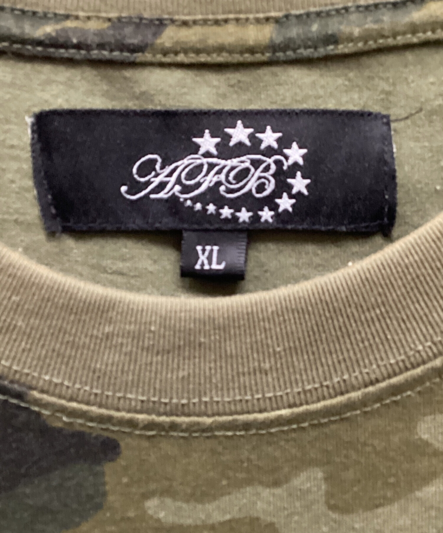 afb 迷彩tシャツ 中古・古着通販】AFB (エーエフビー) 迷彩Tシャツ グリーン サイズ:XL