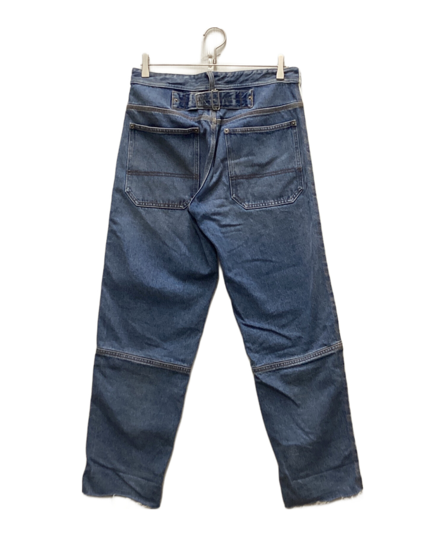 Diesel ダークブルー デニムパンツ 中古・古着通販】DIESEL (ディーゼル) P-5-Dダブルニーデニムパンツ