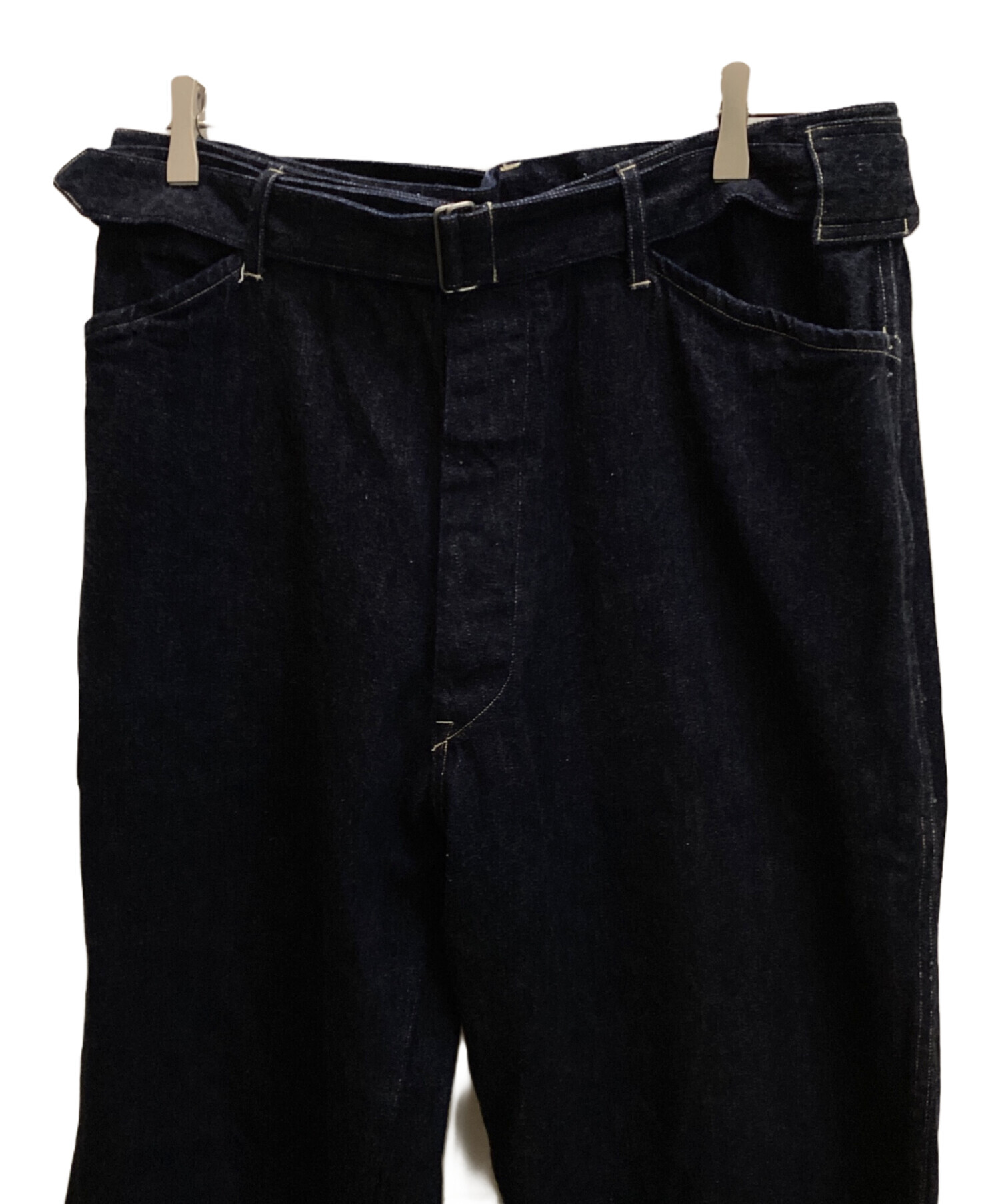 中古・古着通販】COMOLI (コモリ) 24SS DENIM BELTED PANTS インディゴ