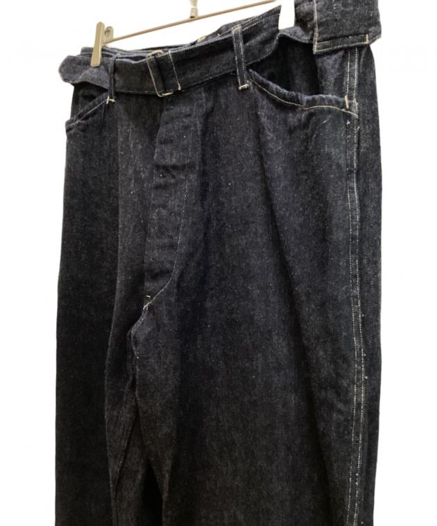 中古・古着通販】COMOLI (コモリ) 24SS DENIM BELTED PANTS インディゴ