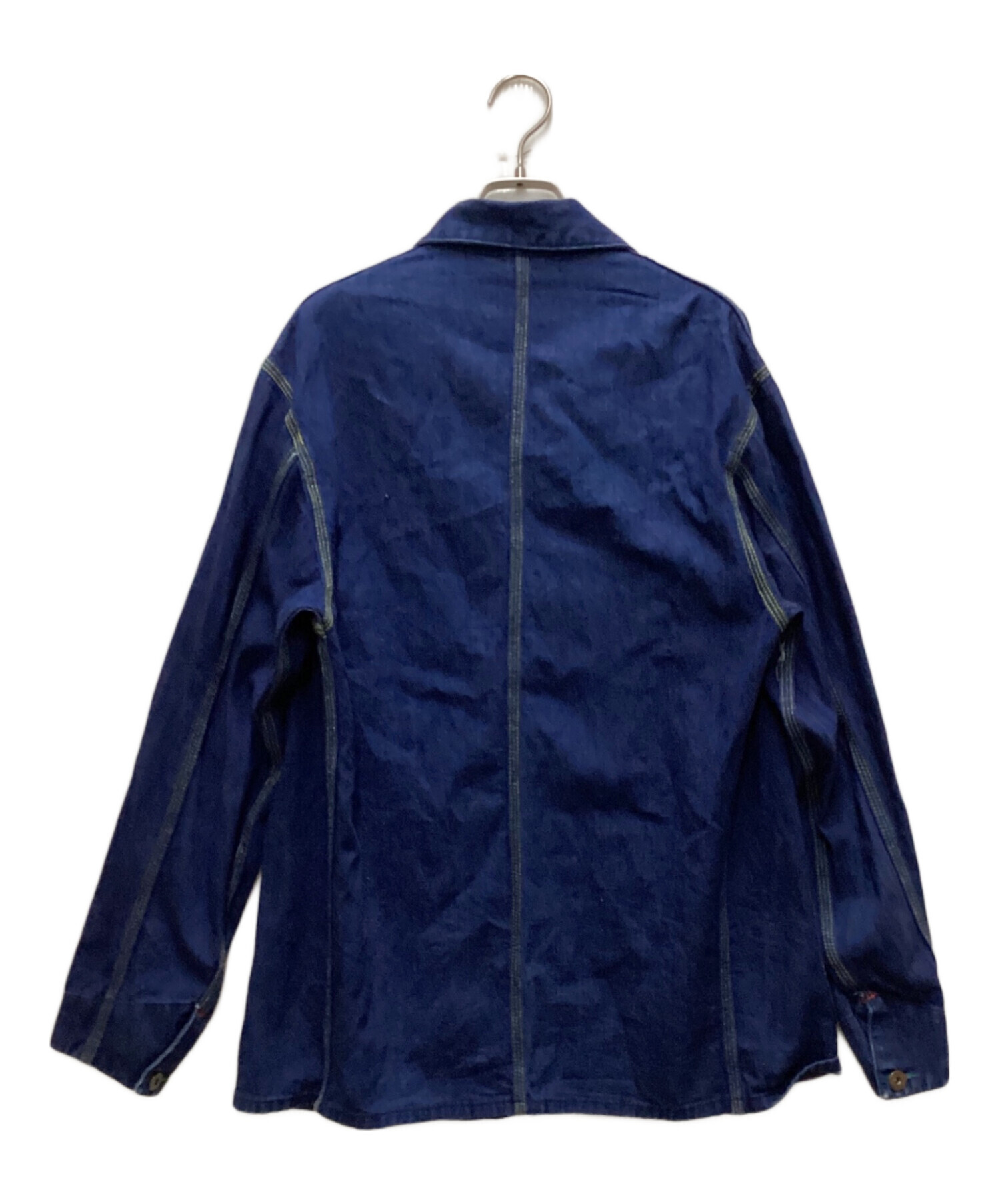 中古・古着通販】USED (ユーズド) デニムカバーオール ブルー サイズ