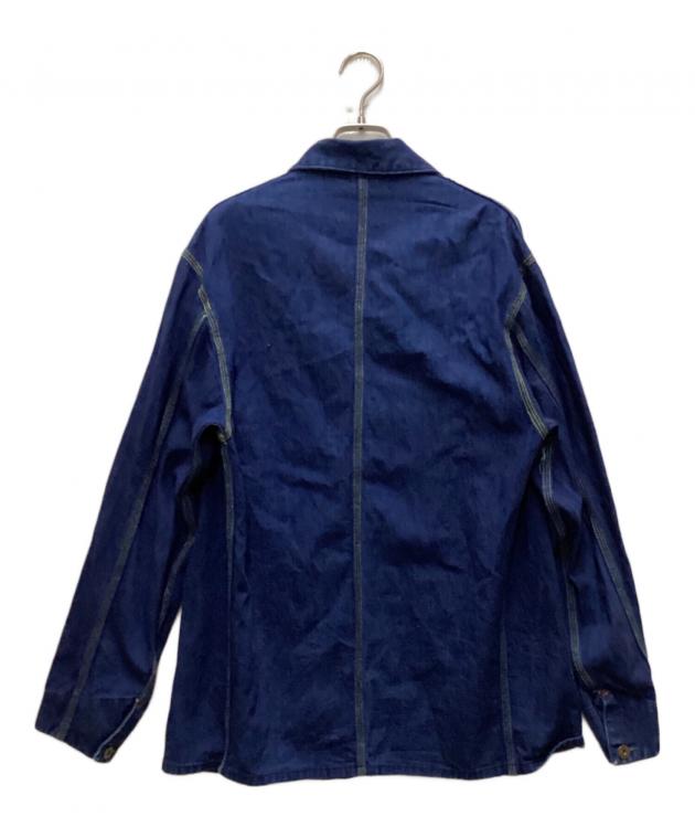 中古・古着通販】USED (ユーズド) デニムカバーオール ブルー サイズ