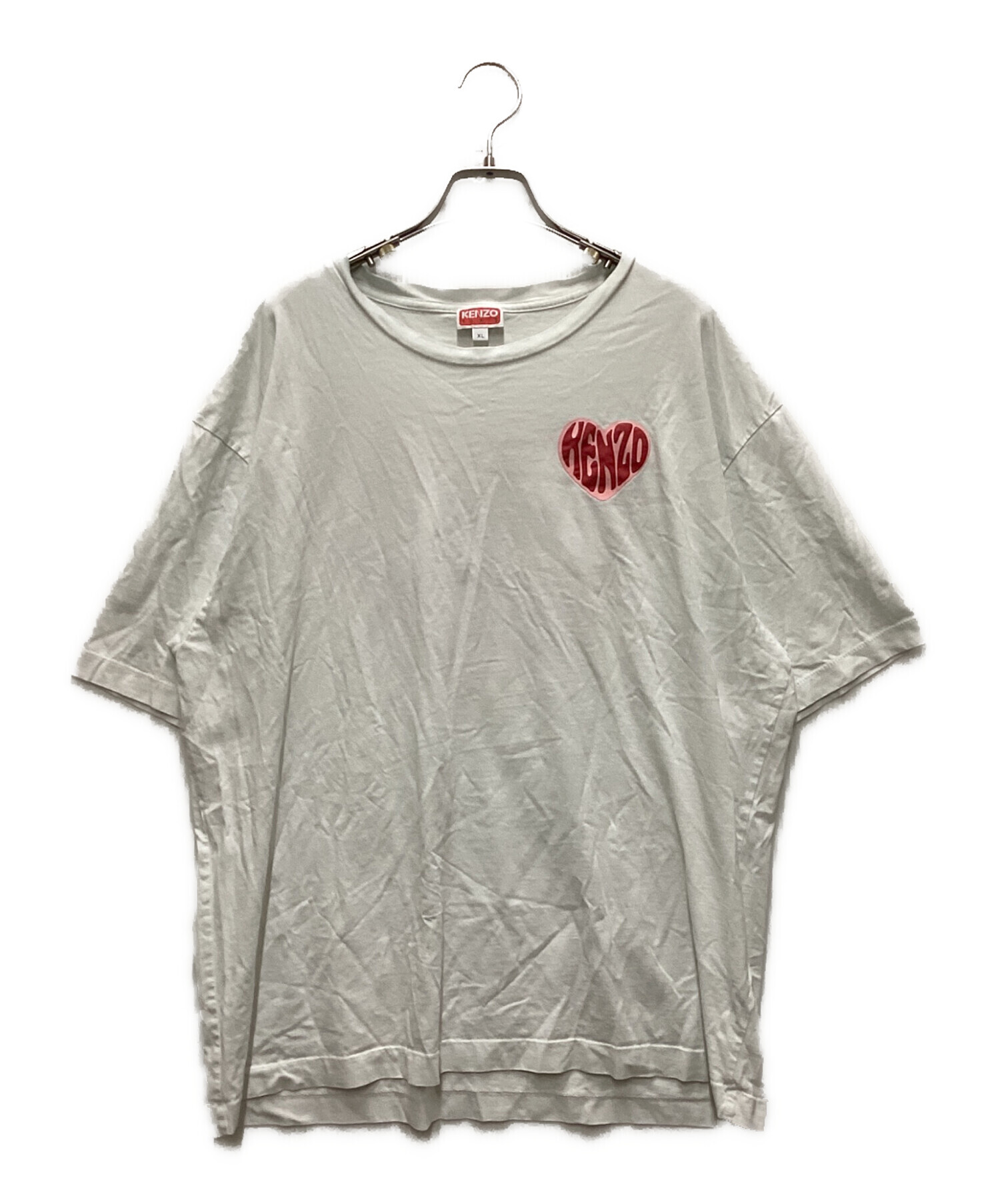 中古・古着通販】KENZO (ケンゾー) ハートロゴTシャツ ホワイト サイズ