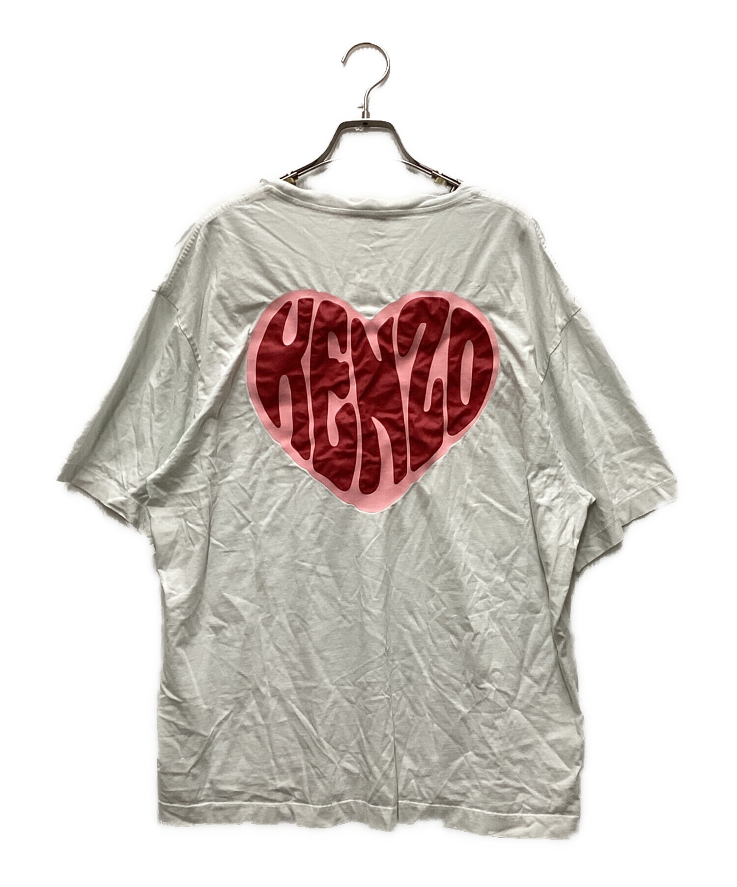中古・古着通販】KENZO (ケンゾー) ハートロゴTシャツ ホワイト サイズ