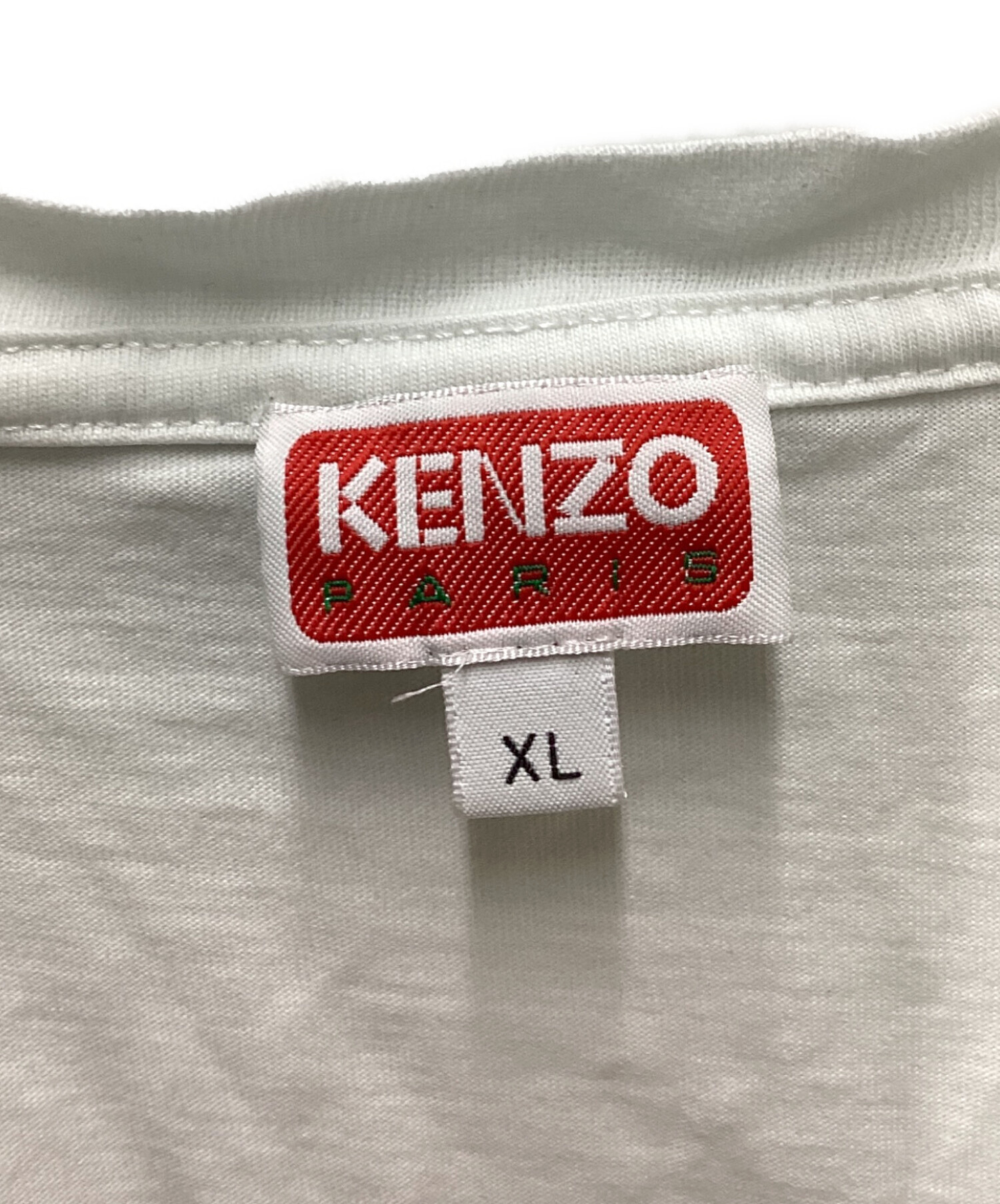 中古・古着通販】KENZO (ケンゾー) ハートロゴTシャツ ホワイト サイズ