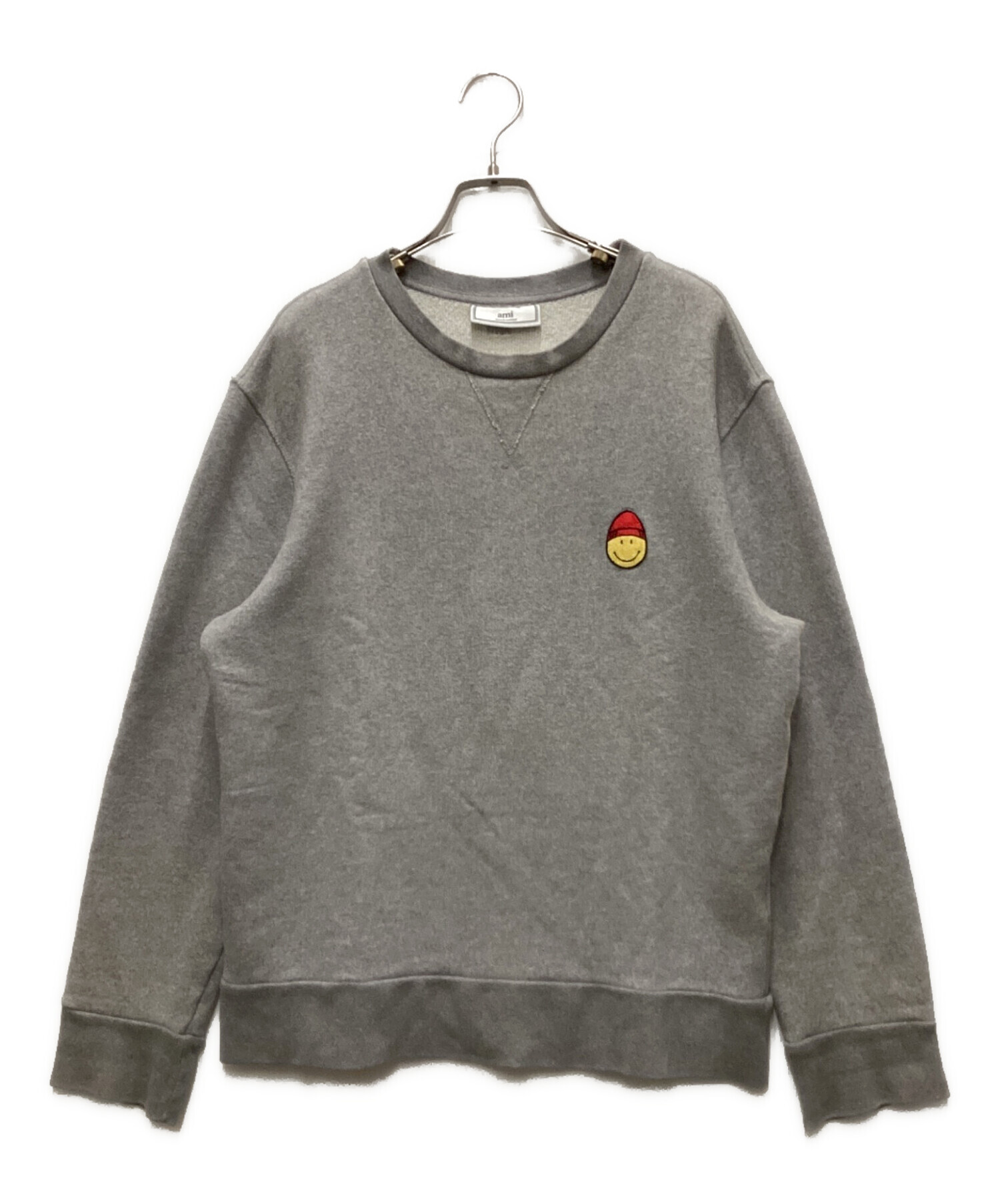 Ami アミ　スマイリースウェットシャツ 中古・古着通販】ami (アミ) SMILEY SWEATSHIRT グレー サイズ:L