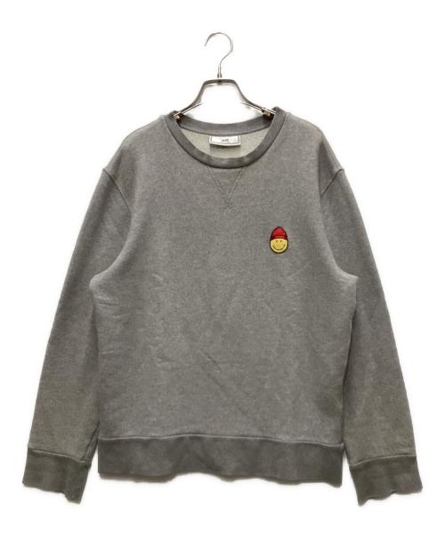 中古・古着通販】ami (アミ) SMILEY SWEATSHIRT グレー サイズ:L
