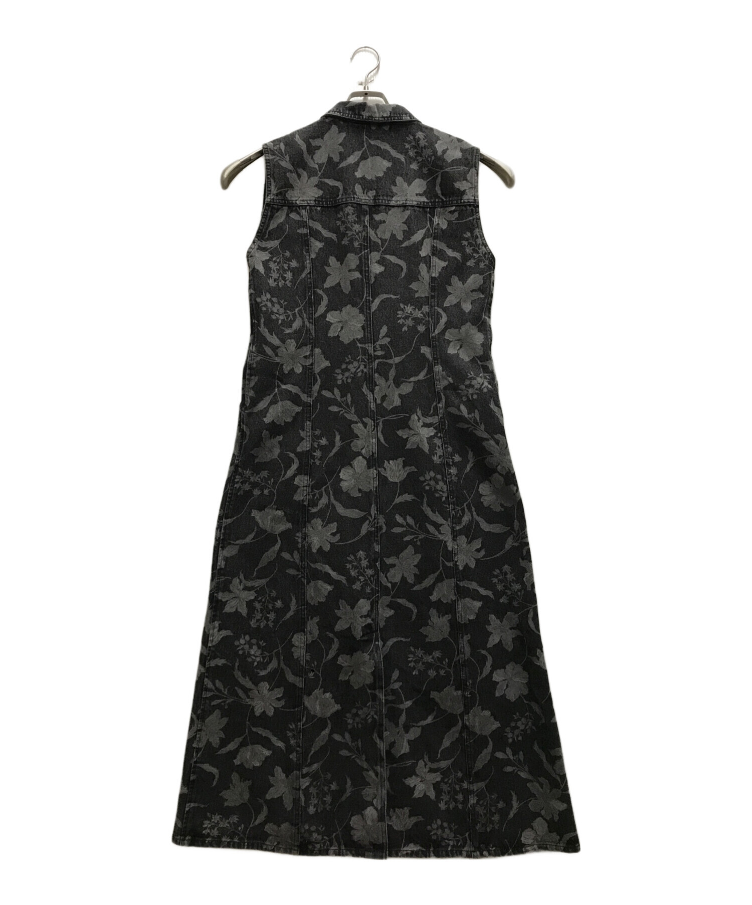 中古・古着通販】AMERI (アメリ) AMERI FIORE PRINT DENIM DRES グレー